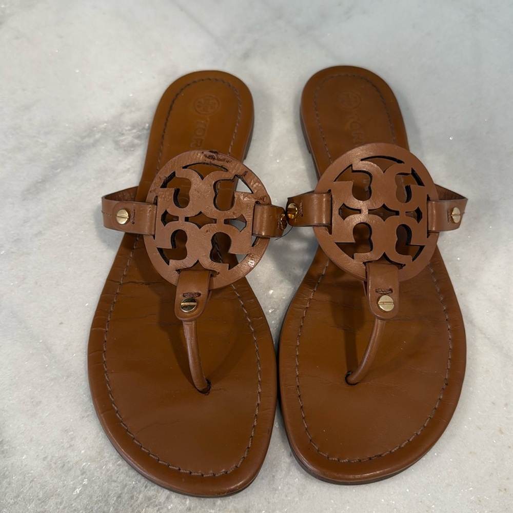 Tory Burch Miller Sandals Brown
